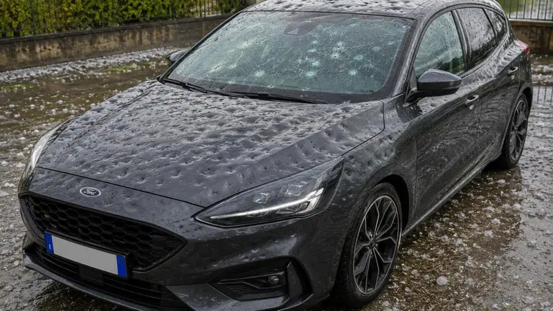 Grandine e auto parcheggiata in strada: ecco come proteggerla