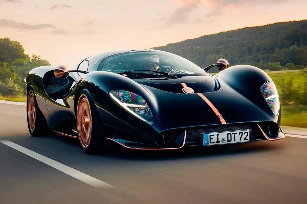 Detomaso P72: il primo esemplare in strada a Monaco