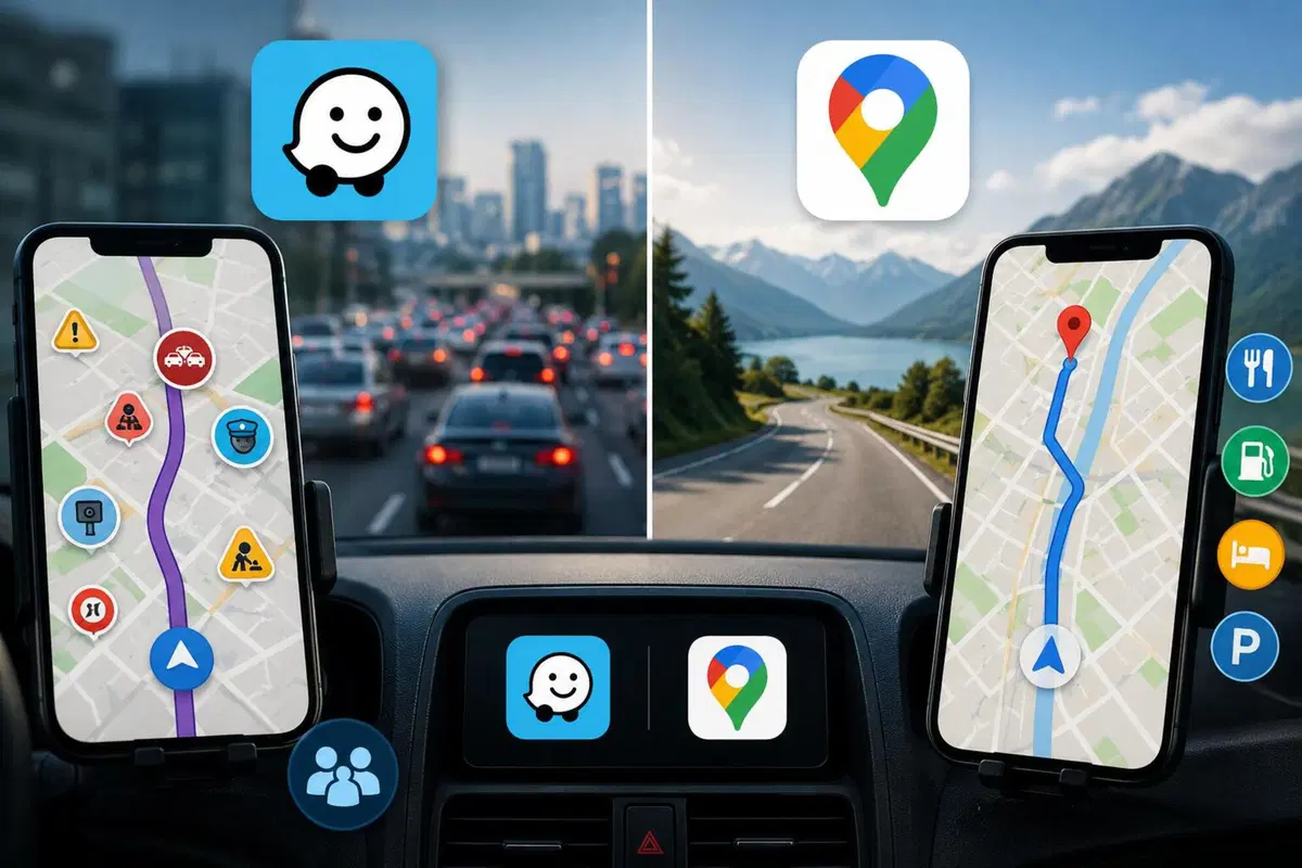 Waze o Google Maps: qual &egrave; il navigatore migliore da usare in auto?