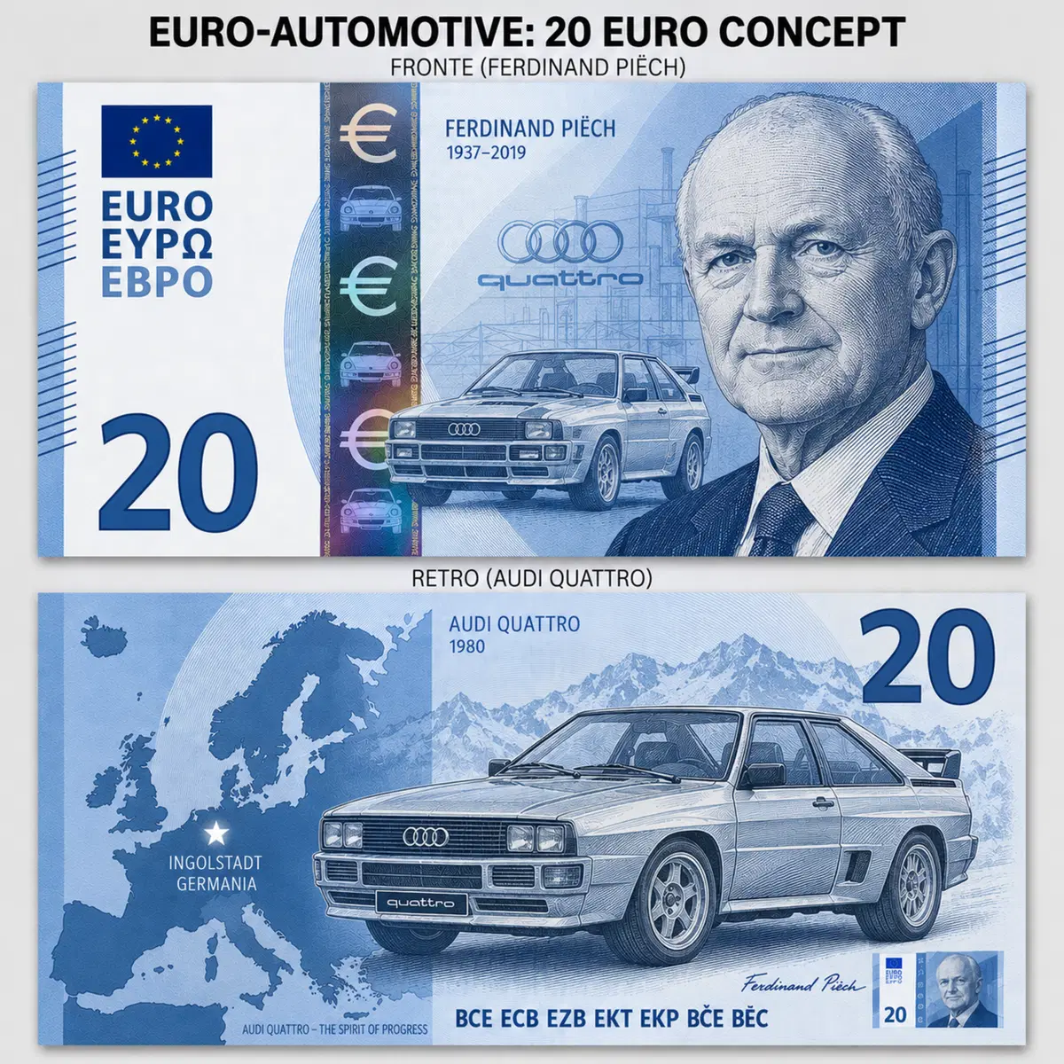 La banconota da 200 euro con Enzo Ferrari? Tutti i nuovi Euro e come li vorremmo  (3)