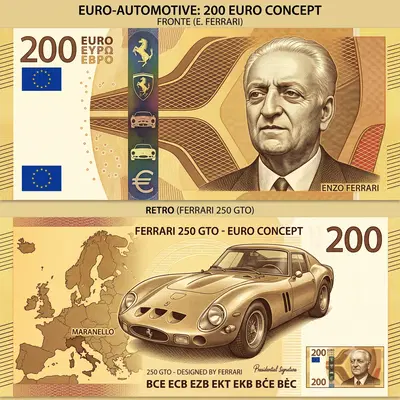 La banconota da 200 euro con Enzo Ferrari? Tutti i nuovi Euro e come li vorremmo 