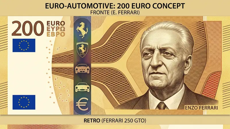 La banconota da 200 euro con Enzo Ferrari? Tutti i nuovi Euro e come li vorremmo 