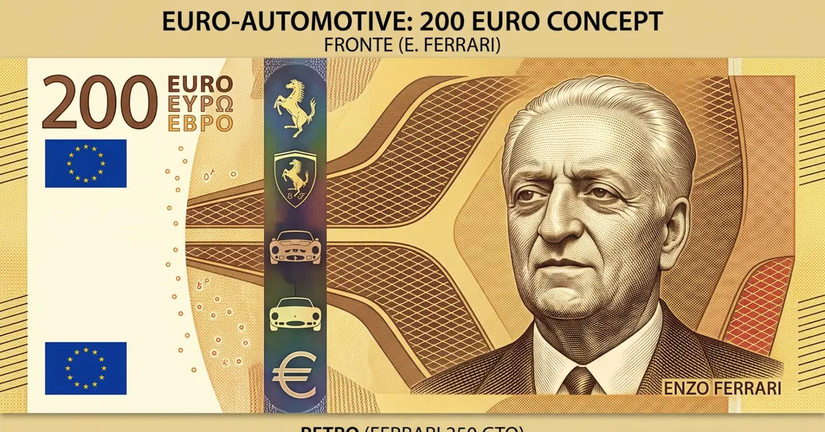 La banconota da 200 euro con Enzo Ferrari? Tutti i nuovi Euro e come li vorremmo 