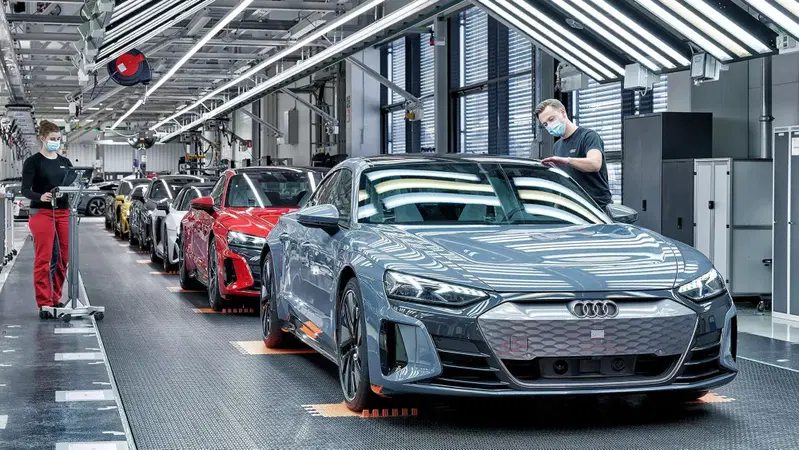 La RS e-tron GT a Neckarsulm