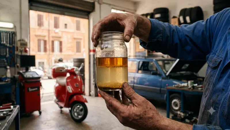Auto e scooter fermi col pieno: a Roma &egrave; boom di carburanti annacquati e sporchi