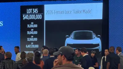 Ferrari Luce da record all'asta: quando l'ego dei miliardari e l'hype valgono pi&ugrave; del bel design