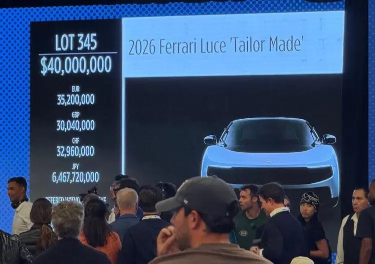 Ferrari Luce da record all'asta: quando l'ego dei miliardari e l'hype valgono più del bel design
