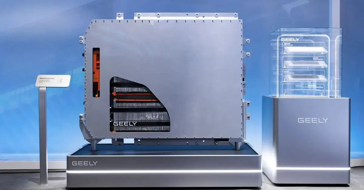 Autonomia da diesel e ricarica del futuro: Geely lancia la sfida delle batterie allo stato solido per il 2027