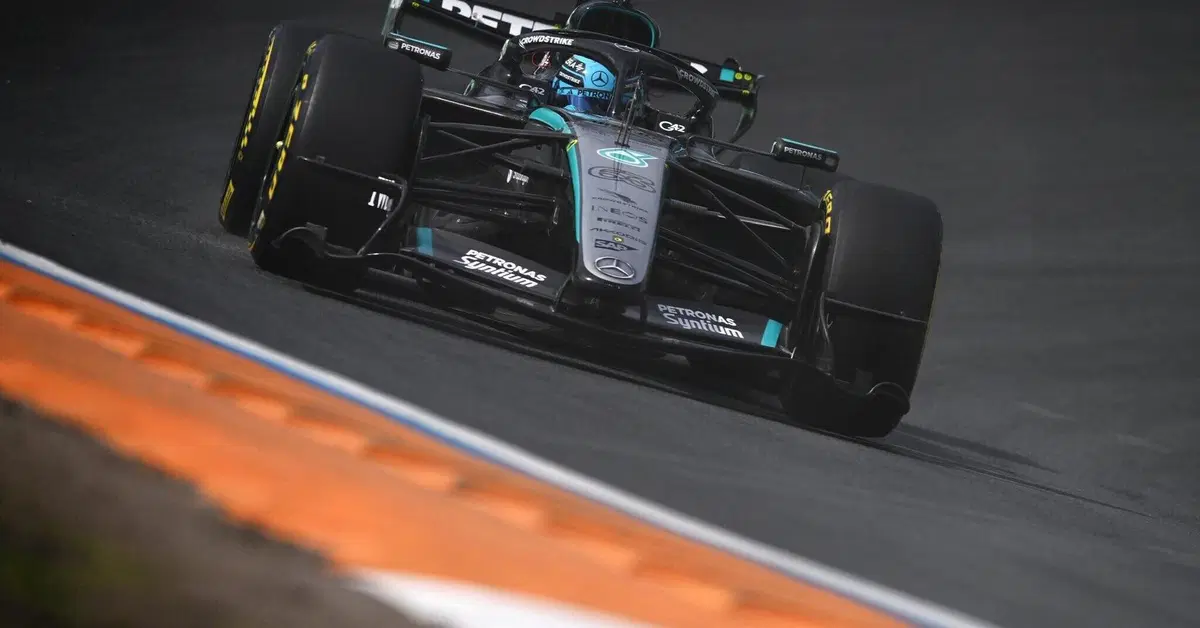F1. Zampata da urlo di Russell a Zandvoort: pole Sprint al cardiopalma, beffa per Leclerc in qualifica!