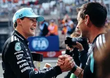 Al buio a 320 km/h se...: Russell vince la Sprint a Zandvoort e svela la mossa a sorpresa su Leclerc