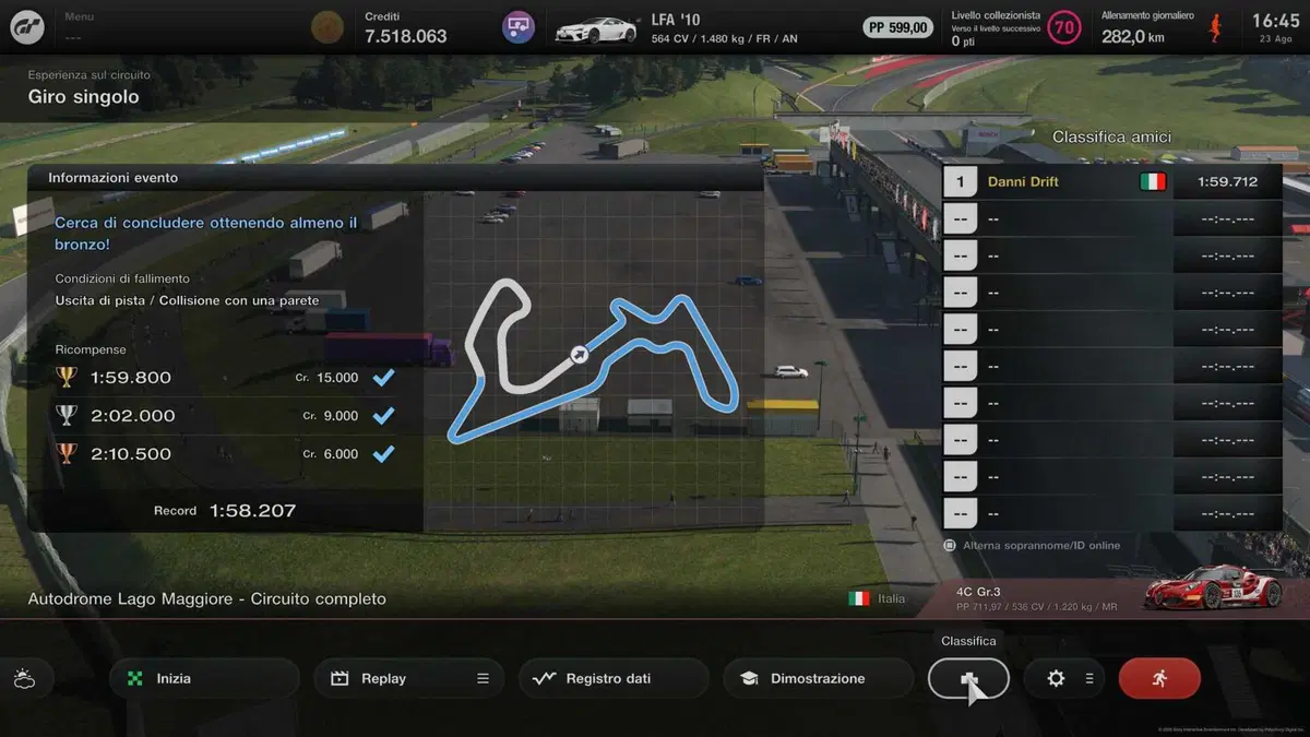 Alcuni confronti tra i tempi di esperienza sul circuito prima e dopo l'update 1.71, (5)