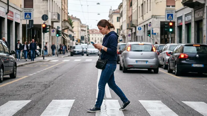 Attraversare col telefono in mano coster&agrave; caro: con il nuovo Codice della Strada in arrivo la multa per i pedoni 