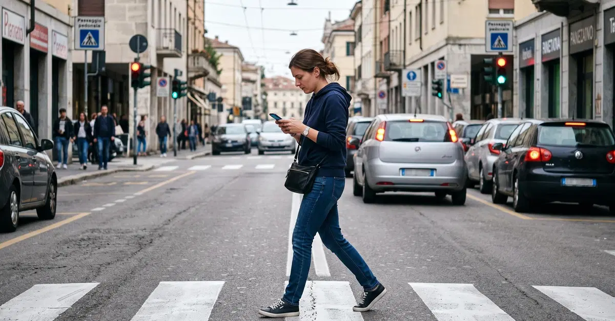 Attraversare col telefono in mano coster&agrave; caro: con il nuovo Codice della Strada in arrivo la multa per i pedoni 