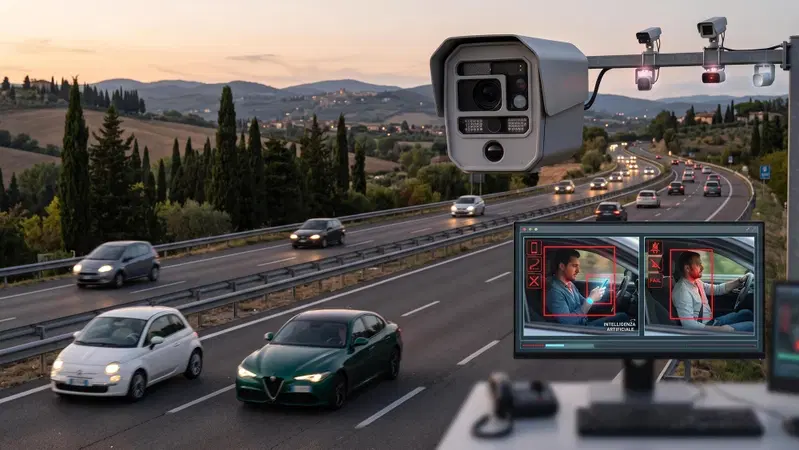 L'autovelox con l'Intelligenza Artificiale &egrave; gi&agrave; operativo: ti guarda nell'abitacolo come il "Grande Fratello"