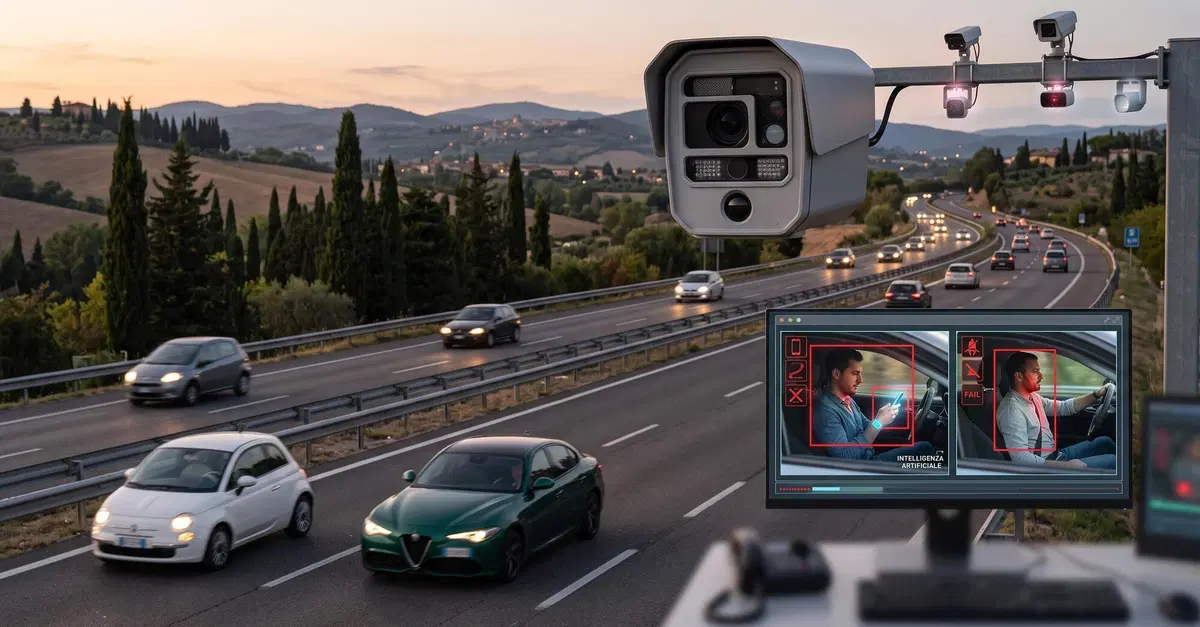 L'autovelox con l'Intelligenza Artificiale &egrave; gi&agrave; operativo: ti guarda nell'abitacolo come il "Grande Fratello"