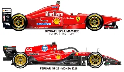 F1. Ferrari, un omaggio a Michael Schumacher per far sognare Monza: ecco come sar&agrave; la livrea speciale per la SF-26 di Hamilton e Leclerc
