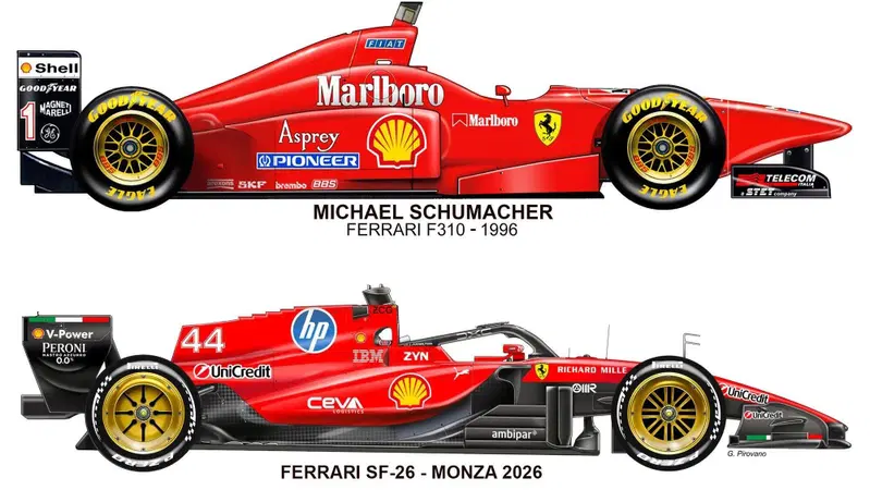 F1. Ferrari, un omaggio a Michael Schumacher per far sognare Monza: ecco come sar&agrave; la livrea speciale per la SF-26 di Hamilton e Leclerc