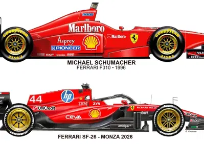 F1. Ferrari, un omaggio a Michael Schumacher per far sognare Monza: ecco come sarà la livrea speciale per la SF-26 di Hamilton e Leclerc