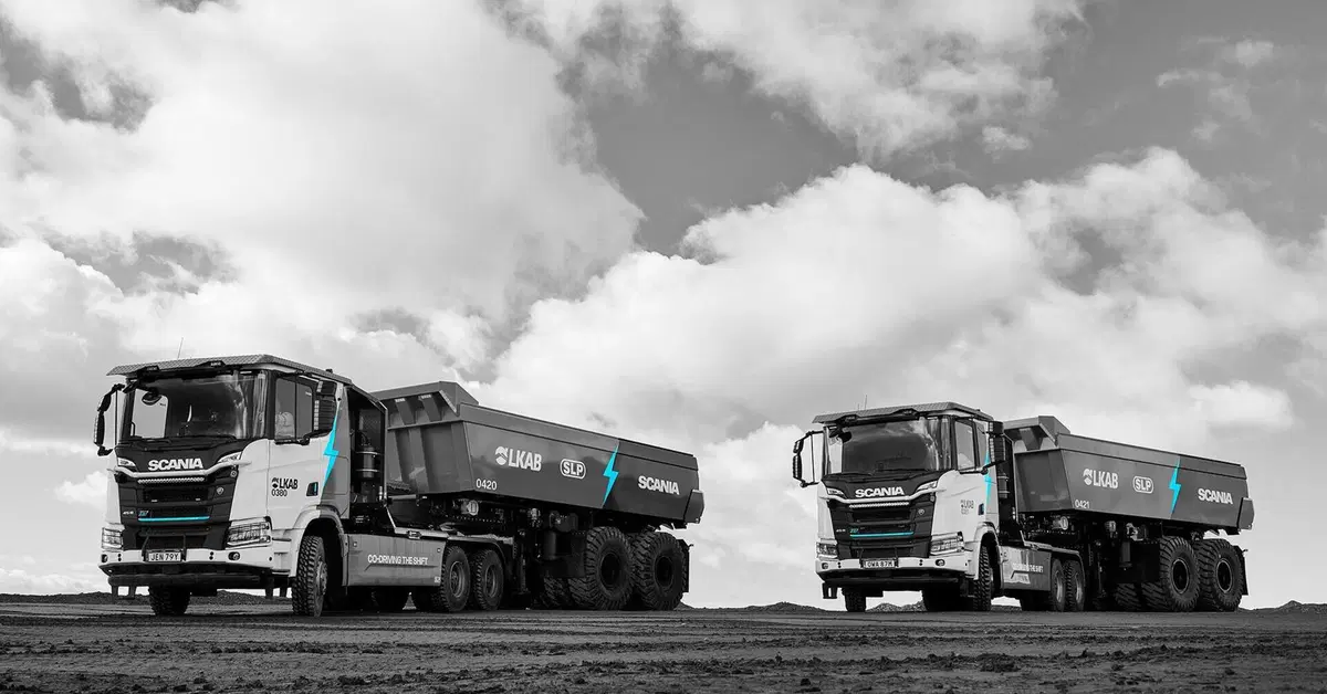 Scania, i camion elettrici da 130 tonnellate lavorano a 1.200 metri sottoterra