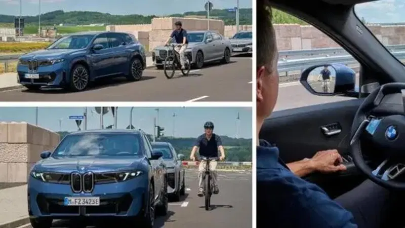BMW può bloccare la portiera se arriva un ciclista: la nuova tecnologia che evita il “dooring”