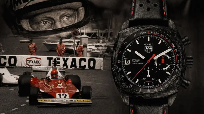 TAG Heuer Monza, 50 anni dopo Niki Lauda: il cronografo in carbonio forgiato che rilegge la Formula 1