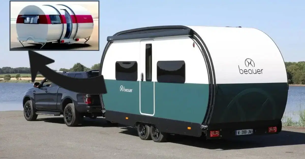 Beauer X8, la roulotte &ldquo;fisarmonica&rdquo; che si allarga in 60 secondi e diventa una casa da 30 mq