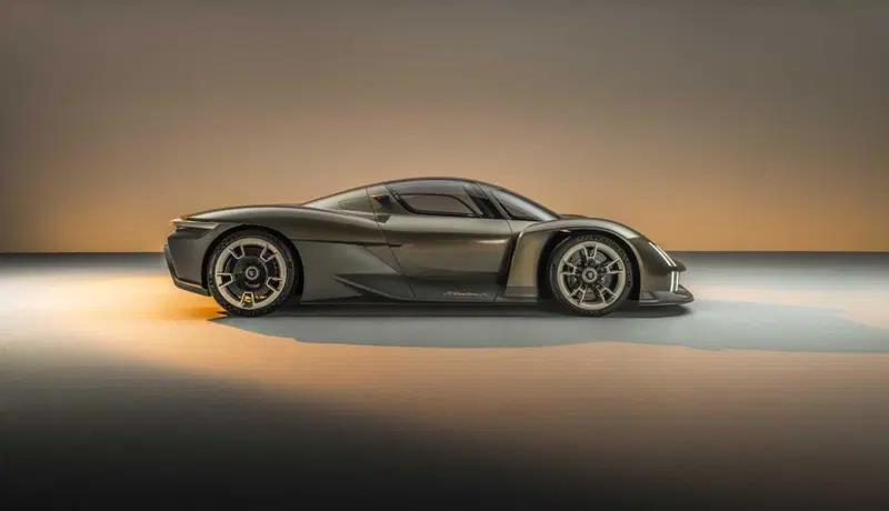 Porsche Mission X di profilo