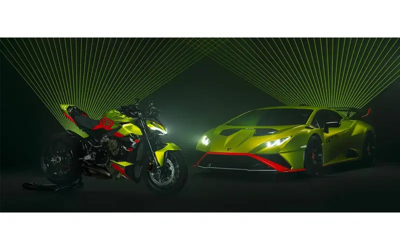 La Ducati Streetfighter V4 Lamborghini, ispirata alla linea della Huracán STO