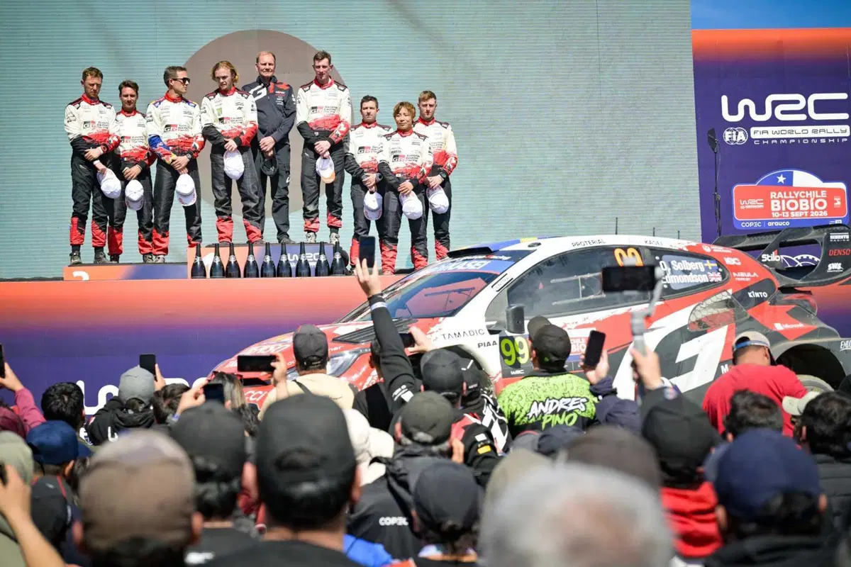 WRC26 #12 Chile. Toyota Gazoo Racing, Campioni, Podio (10)