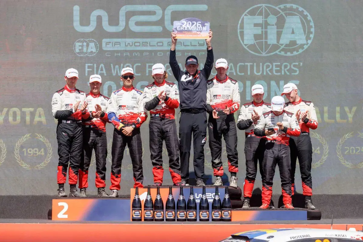WRC26 #12 Chile. Toyota Gazoo Racing, Campioni, Podio (12)