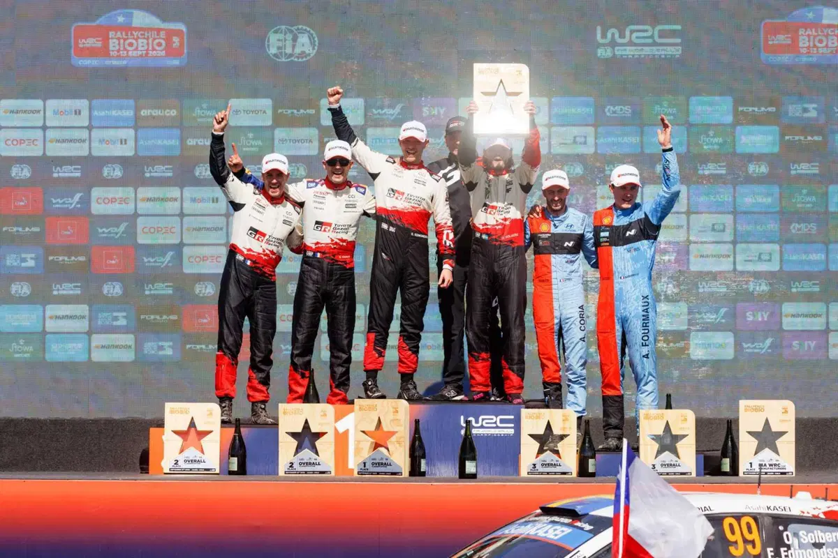 WRC26 #12 Chile. Toyota Gazoo Racing, Campioni, Podio (14)