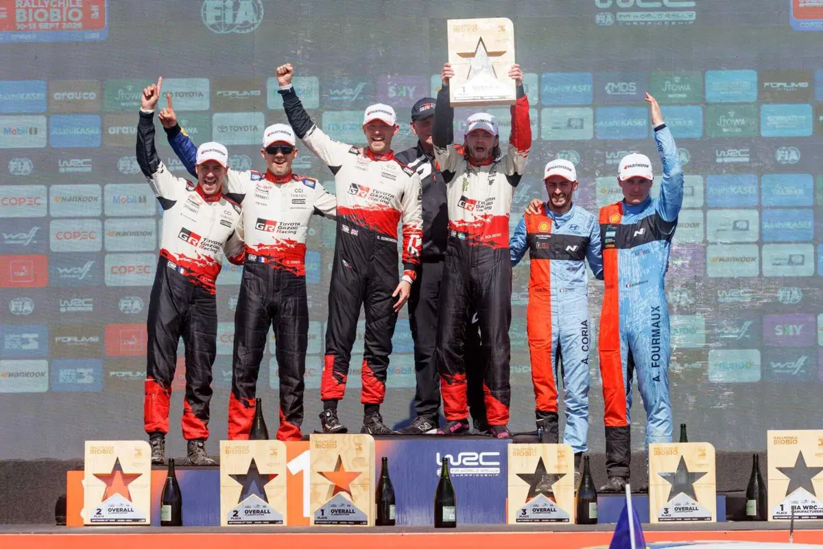 WRC26 #12 Chile. Toyota Gazoo Racing, Campioni, Podio (15)