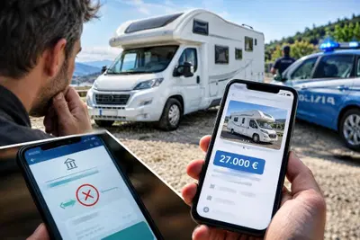 Camper da 50 mila euro, il bonifico non arriva: il proprietario lo ritrova online a 27 mila euro