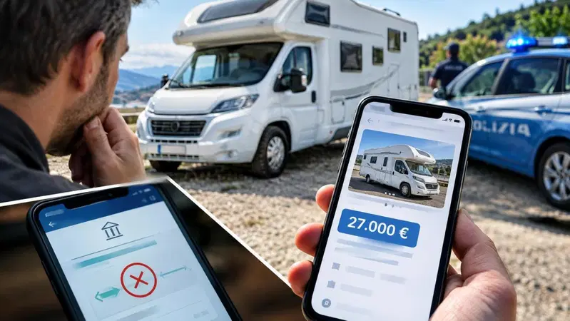 Camper da 50 mila euro, il bonifico non arriva: il proprietario lo ritrova online a 27 mila euro