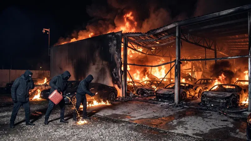 Rogo a Milano, distrutte 20 auto tra Ferrari e Porsche: tre incappucciati ripresi mentre appiccano il fuoco