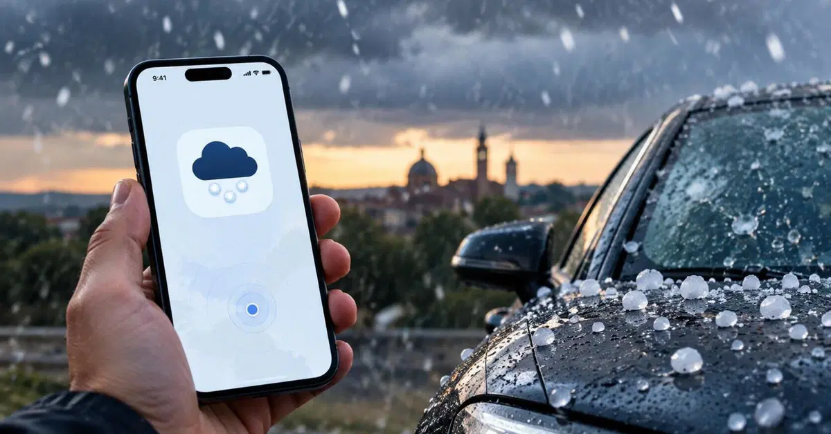 Grandinometro, l'app nata a Padova che avvisa quando la grandine sta per colpire la tua auto