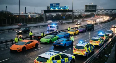 Cos’è questa storia delle 5 Lamborghini sequestrate perché andavano troppo piano (e che problemi hanno a Manchester con le Lambo)