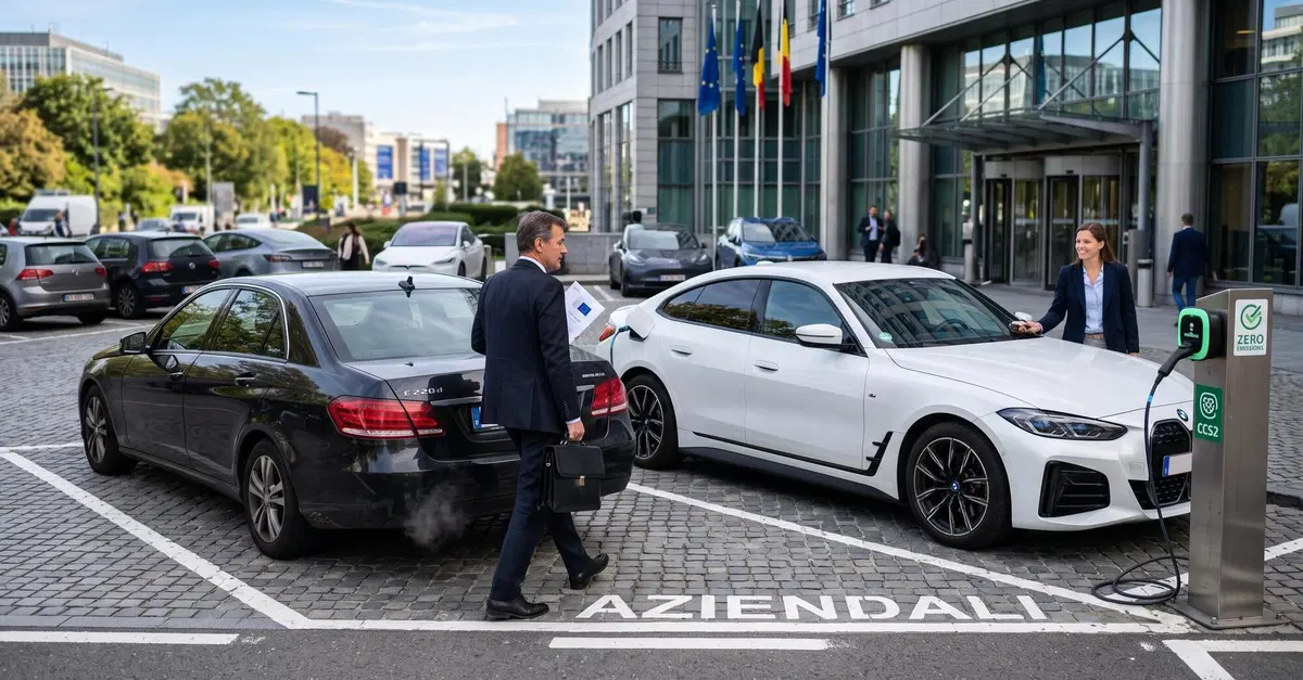 Auto aziendali, l’UE vuole cambiare l’IVA: cosa può succedere alle auto a benzina e diesel