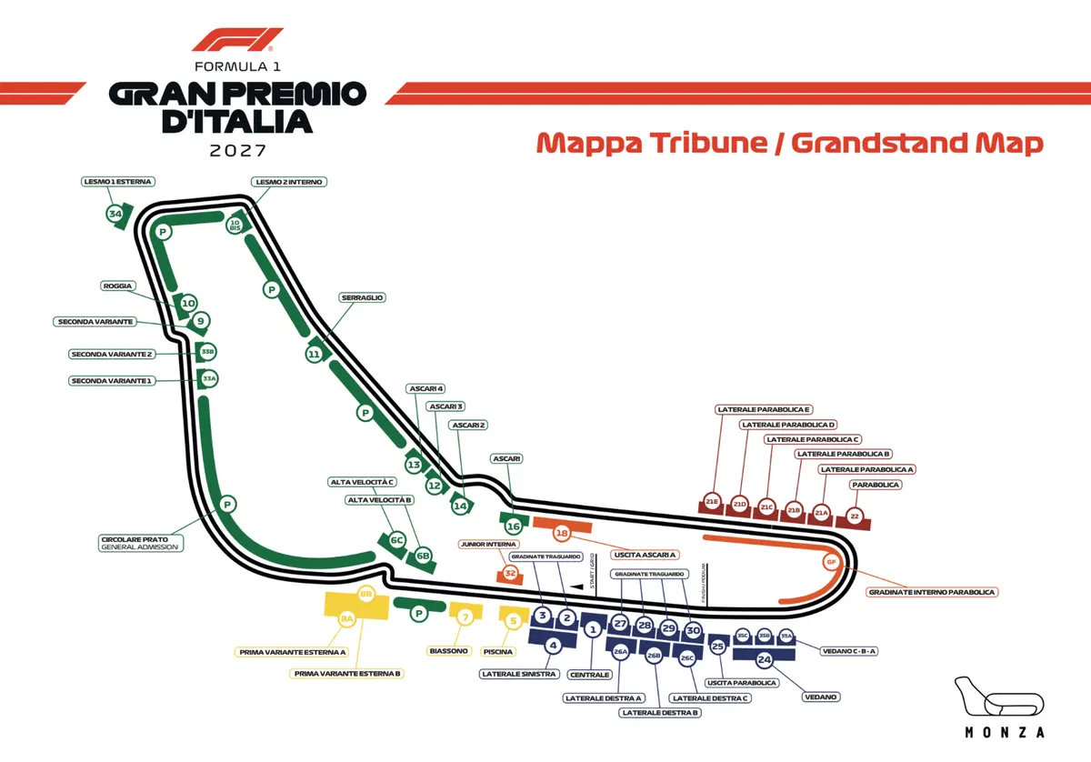 F1 GP Monza 2026: listino prezzi