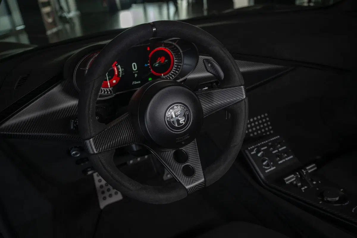 Alfa Romeo 33 Stradale Perla Nera: l’unica completamente in carbonio (12)