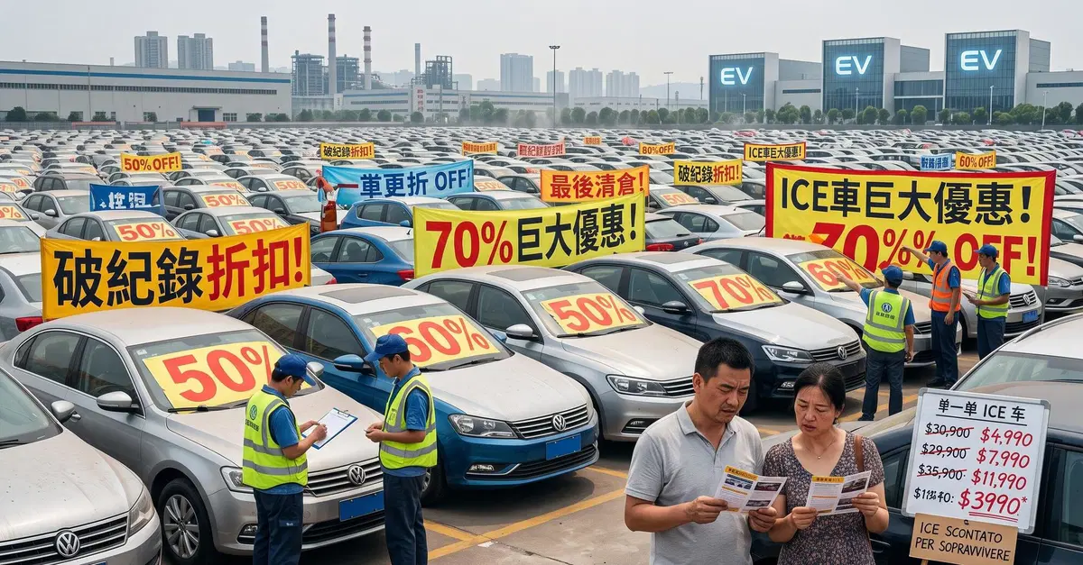 Sconti da record sulle auto a combustione interna: l'ultima trovata delle case automobilistiche straniere per restare a galla nel mercato cinese