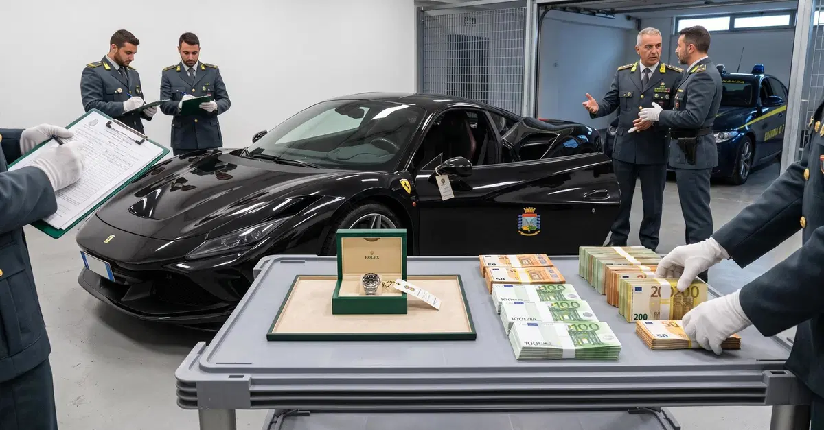 Ferrari F8, Rolex e 346 mila euro in contanti: maxi sequestro della Guardia di Finanza a due fratelli