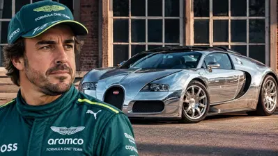 Fernando Alonso e la Bugatti Veyron in alluminio a vista: solo la carrozzeria è costata più dell'auto