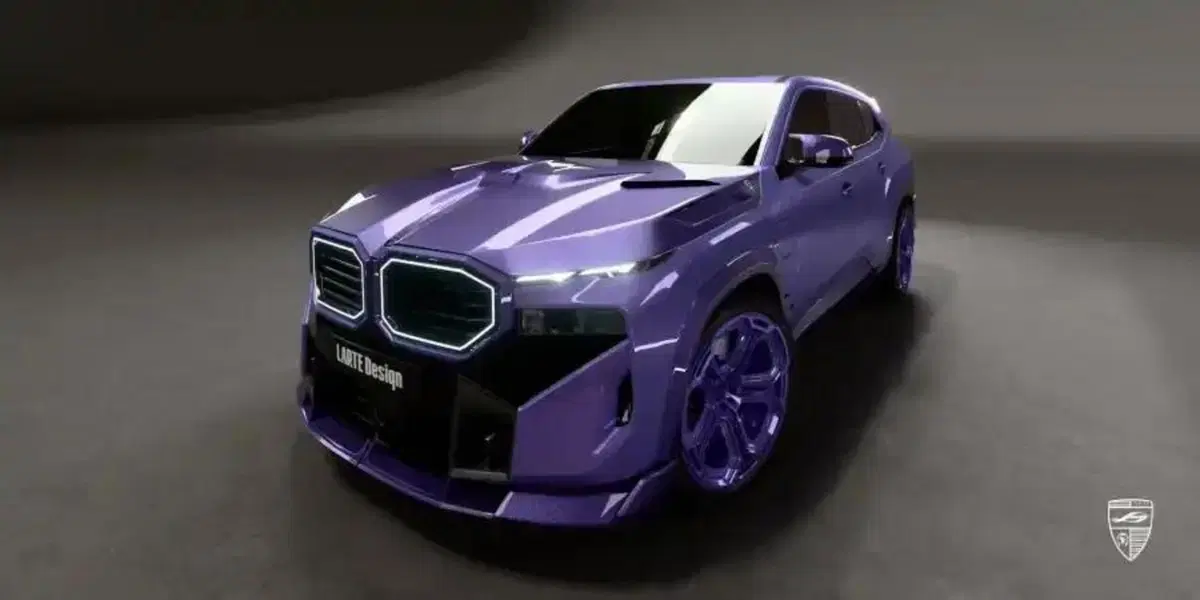 BMW XM by LARTE Design: il SUV più eccentrico di Monaco si tinge di lilla e si riveste di carbonio (4)