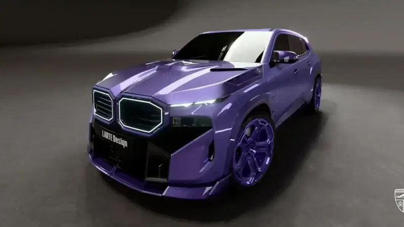 BMW XM by LARTE Design: il SUV più eccentrico di Monaco si tinge di lilla e si riveste di carbonio