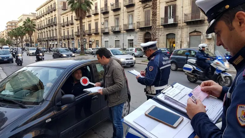 Cellulare alla guida, 257 patenti ritirate a Palermo: controlli a tappeto della Polizia Municipale