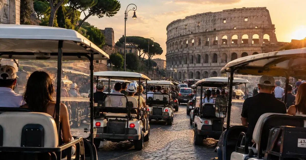 Cos'è questa storia delle golf car a Roma e perché nessuno riesce a fermarle