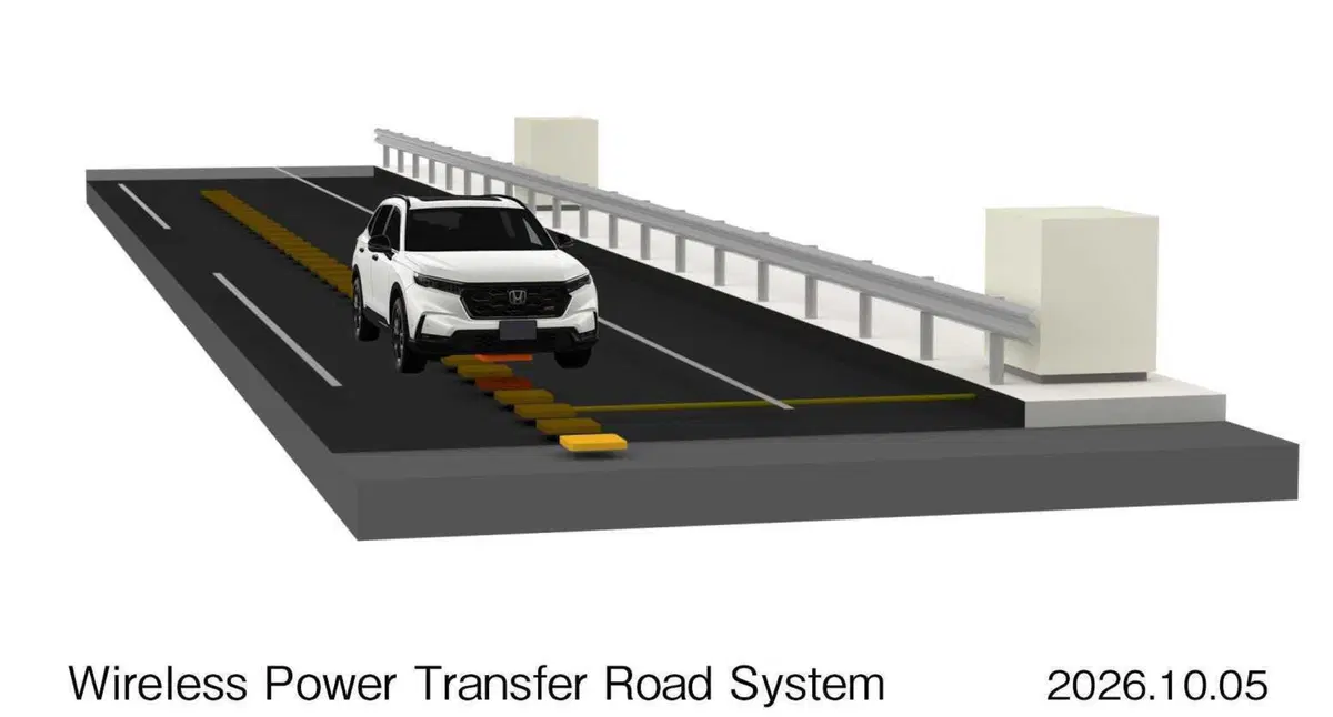 Honda vuole ricaricare le auto elettriche mentre corrono: è la strada a fare il pieno