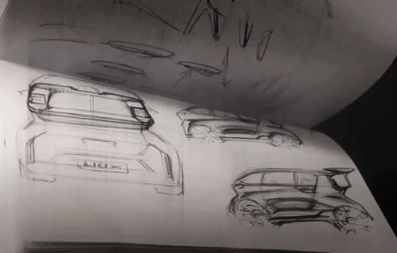 I primi disegni della LIUX BIG