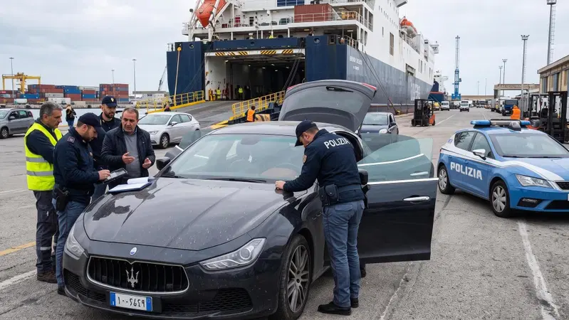 Maserati rubata in Italia e con targa libica, scatta il sequestro al porto di Salerno: denunciato il conducente